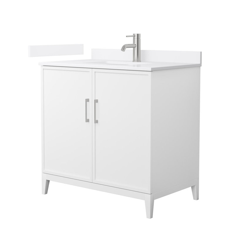 Elan 36'' W Vanity, Single, Brushed Nickel, White