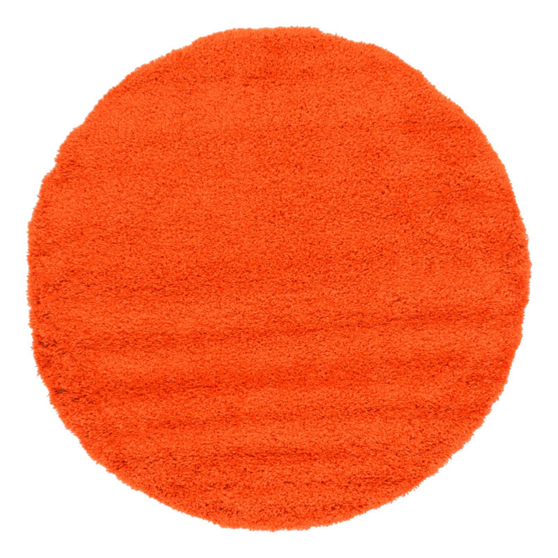 Tapis orange Torun, Rond 6 pi 1 po