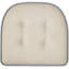 Coussin de siège en mousse à mémoire de forme en U épais et confortable de qualité supérieure Coussin de siège capitonné antidérapant Housse de siège intérieure en caoutchouc antidérapant de 17 po x 16 po pour bureau, chaises de cuisine, paquet de 6, couleur grise-88355002