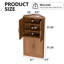Armoire de rangement de coin de 31 po de largeur avec placage en bois massif (ensemble de 2)-1268302955-1271325386-1271325366