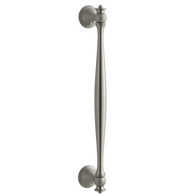 Finial Pivot Door Handle, Brushed Nickel