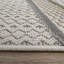 Tapis d'intérieur à chevrons beige / gris 4 pi x 6 pi (3 pi 11 po x 5 pi 7 po) Branch Branch Caldera, tapis contemporain, à poils moyens et résistant aux taches-1411564255