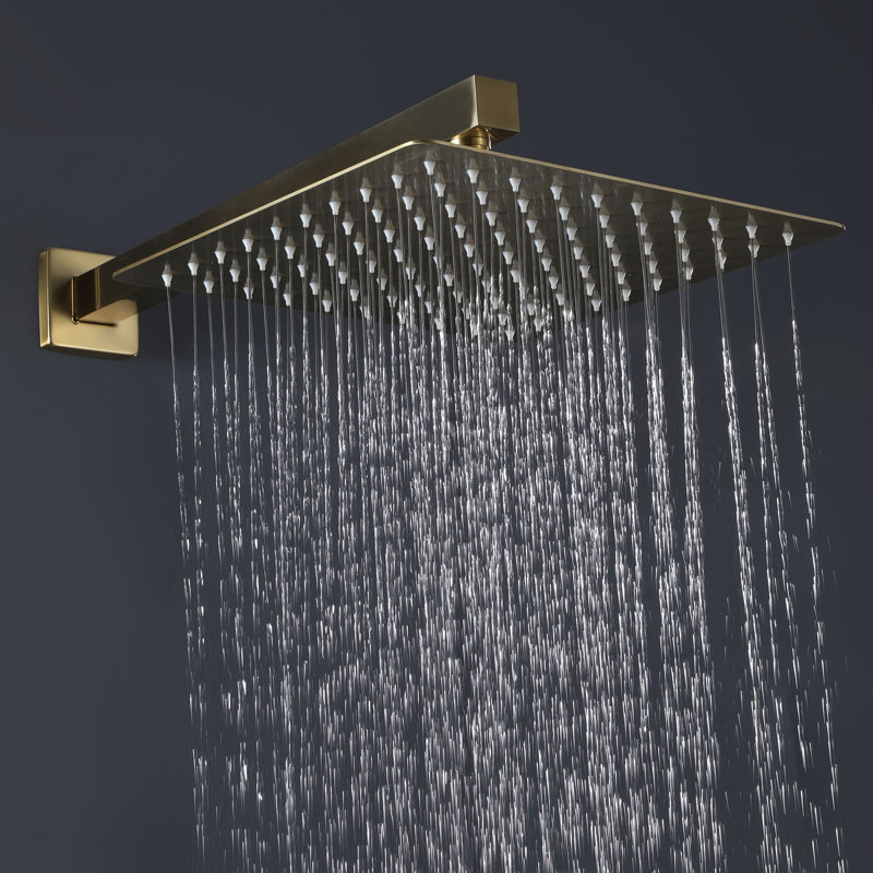 All-In-One Kit with Rough in-Valve, Brushed Gold
