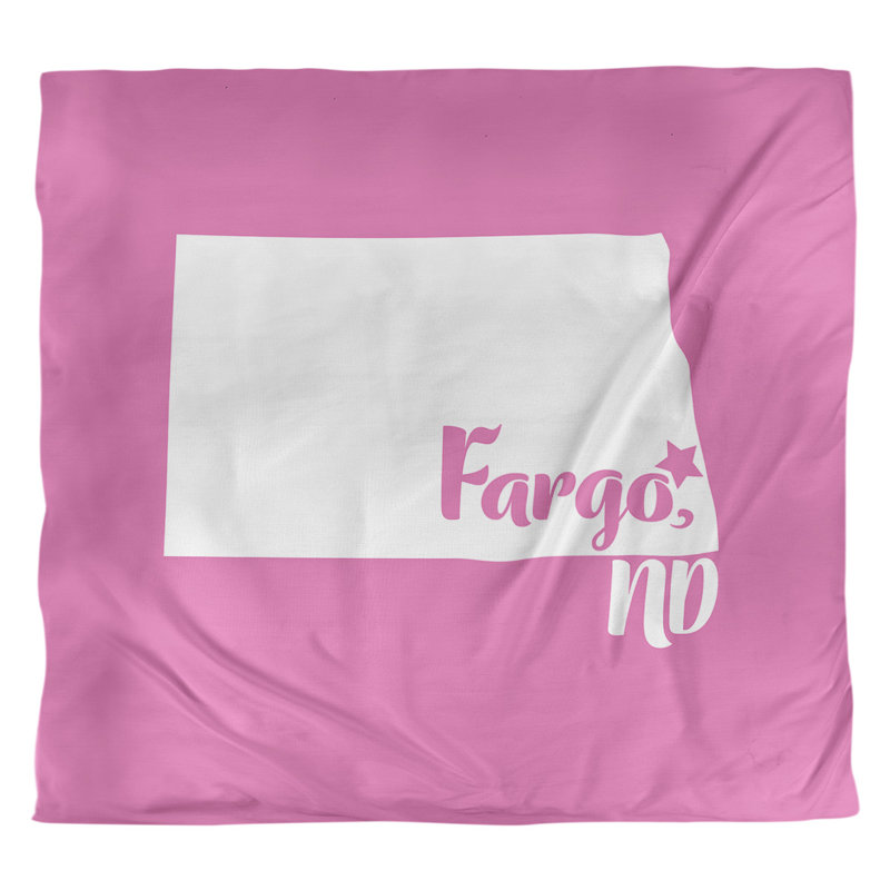 Housse de couette fargo north dakota, Housse de couette pour très grand lit, Rose, Microfibre