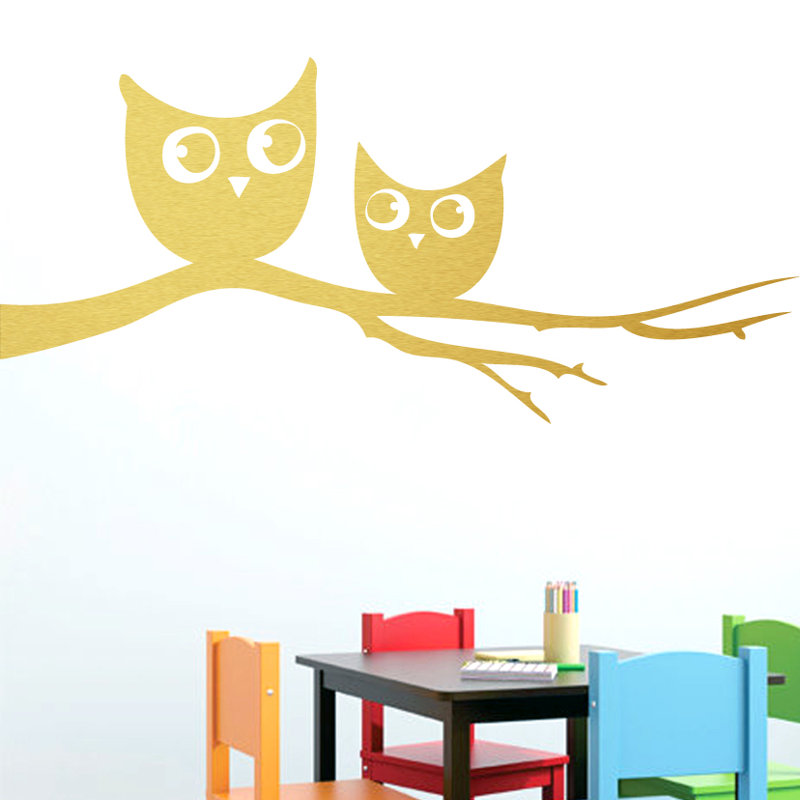 Animals Non-Wall Damaging Wall Decal, Gold