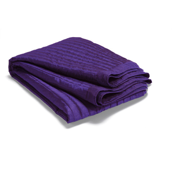 Iconium Polyester Solid Colour Bedspread, 180 x 270 cm Bedspread, Deep Purple