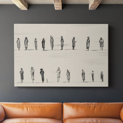 Vintage Sketch Work-LVI -Gallery Wrapped Cavas