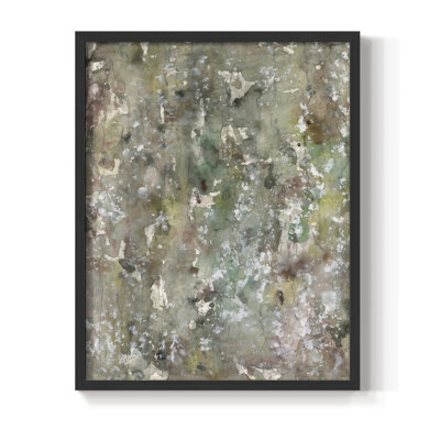 «Abstract Bark I», reproduction encadrée - bois massif