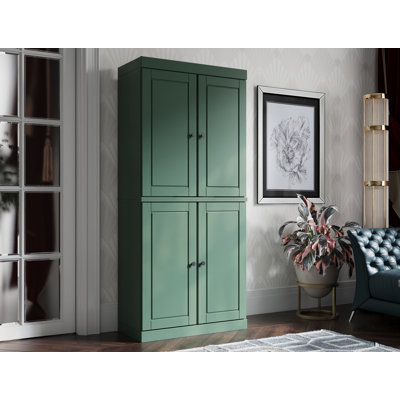 Arreana 32" W x 71.5" H Solid Wood 6-Shelf Bookcase