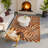 Castille Ikeshia Terra-Cotta Contemporary Indoor/Outdoor Rug In Floral Style, Power-Loomed Polyester And Poly-Chenille Blend, Durable, Easy Clean For Living Room Bedroom Outdoor Patio Home Decor-73599954
