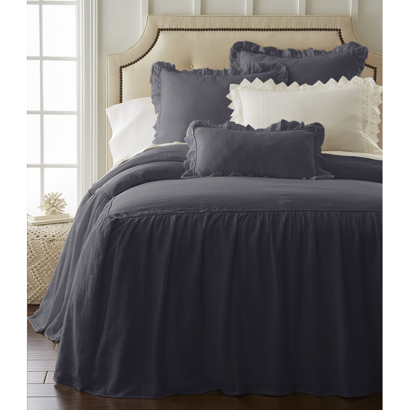 Kiya Bedspread, Midnight Blue Queen, Queen Quilt