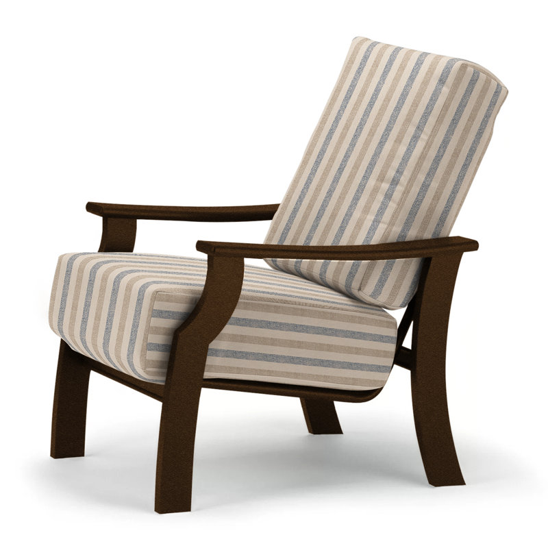 St. Catherine Outdoor Lounge Chair, Wren, Textured Kona