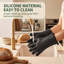 2 paires de gants de four à cinq doigts en silicone résistants à la chaleur pour la cuisson de la friteuse et du barbecue-135721254