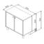 Armoire de rangement pour chaussures 8 paires avec pieds en bois-1584888487