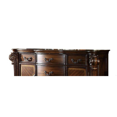 Commode rétro à finition cerisier