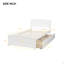 Lit plateforme simple avec deux tiroirs-124917563