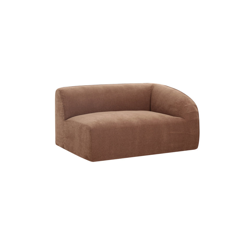Isla Right Arm Facing Chair Mocha, Latte Loft Canvas 