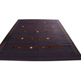 Scandinavian Hand Knotted Wool Geometric Area Rug