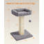 Cat Scratching Post, Cat Scratcher With 40 X 30 Cm Plush Perch, Cat Tree, 71 Cm Tall Scratch Post With Woven Sisal, 45 X 40 Cm Base, Pompom