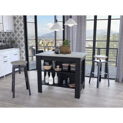 Îlot de cuisine polyvalent pour une expérience de cuisson et de rangement améliorée