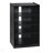 5-Tier Media Stand Cabinet with 3-Level Adjustable Shelves, Tempered Glass Doors and Cable Management, Media Stand