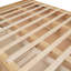 Lit plateforme double en bois avec rangement inférieur et 2 tiroirs, couleur bois-2082065029