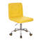 Norrin Armless Ergonomic Adjustable Swivel Office Chair with Wheels – Modern Rolling Computer Desk Chair, Comfortable Task Chair for Home Office, Study, or Vanity-1885297191