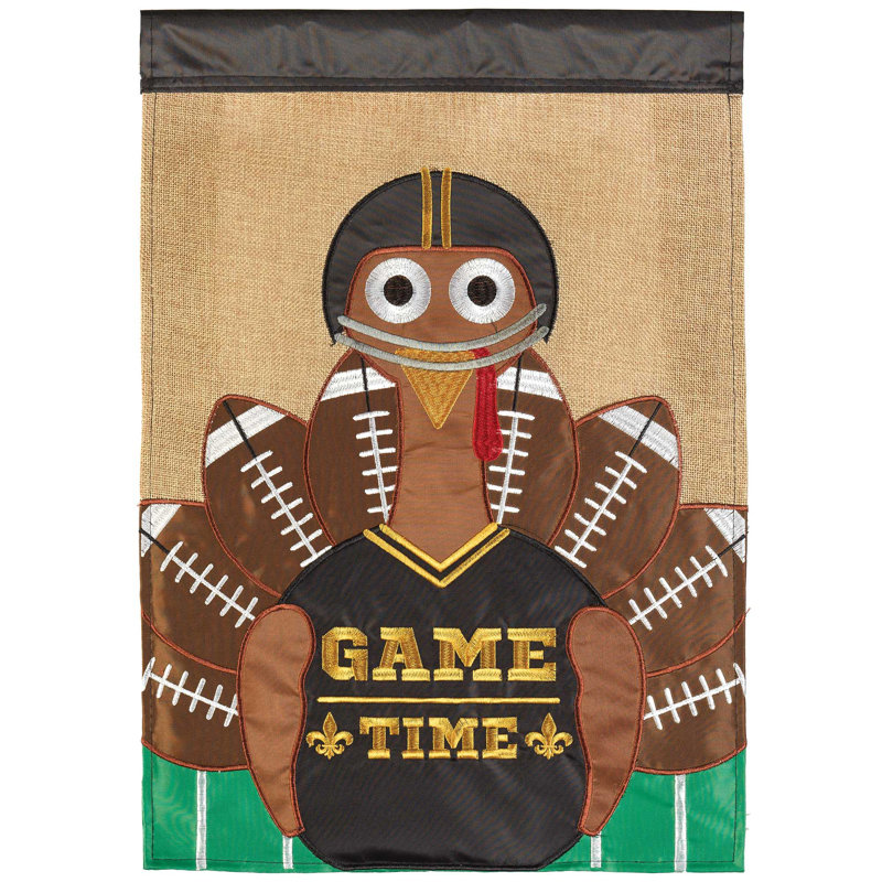 Alarick Double Sided Polyester Thanksgiving Garden Flag, 18" H x 13" W