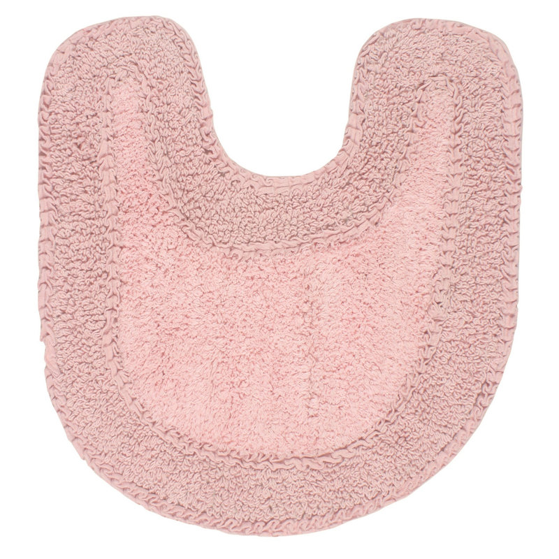 Concetta Plush Cotton Contour Mat, Pink