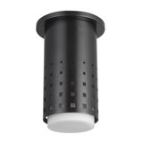 Astoria 5-in Black Semi-Flush Mount