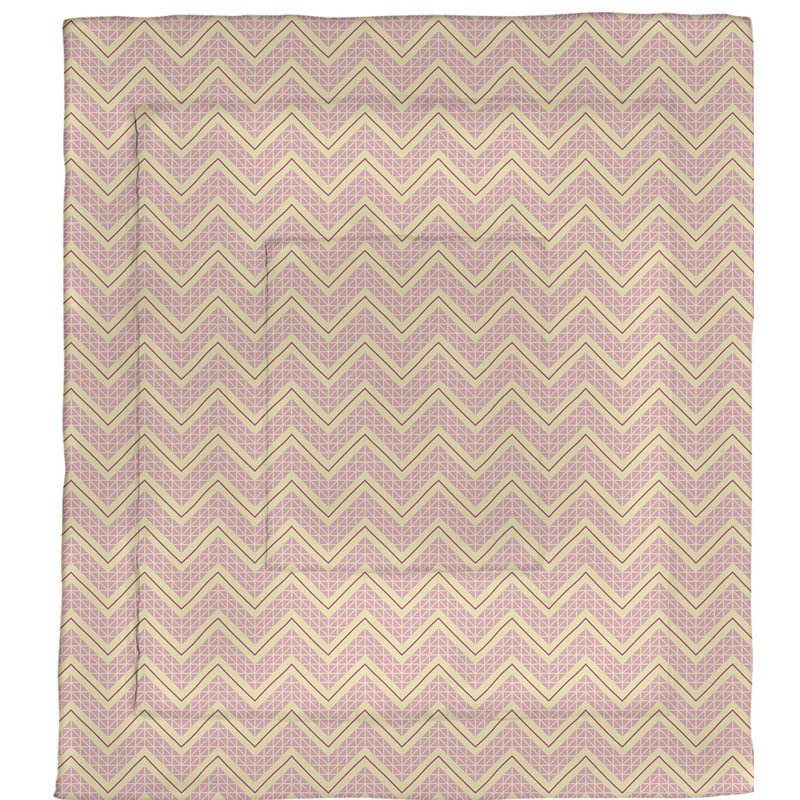 Édredon simple en microfibre Rhonda Cheval, Édredon simple TG, Rose / Jaune