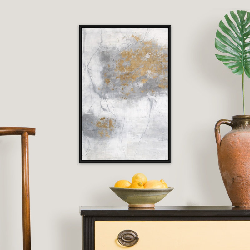 «Cool Silver II», reproduction sur toile, Cadre flottant noir, H 26 po x l 18 po x P 1,75 po