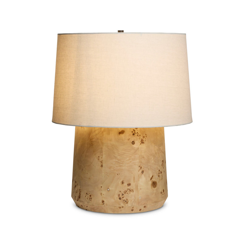 Daxton Table Lamp, Dark Brown Mappa Burl