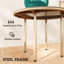 Round Metal Outdoor Coffee Table , 60cm W 60cm D