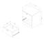 Table de chevet 2 tiroirs Spark