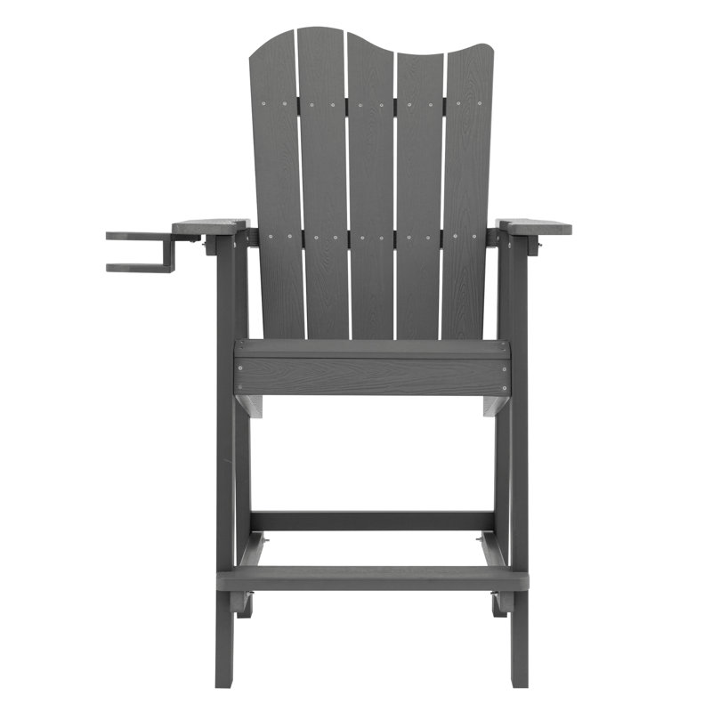 Chaise Adirondack d'extérieur Bragdon Classic, Gris foncé