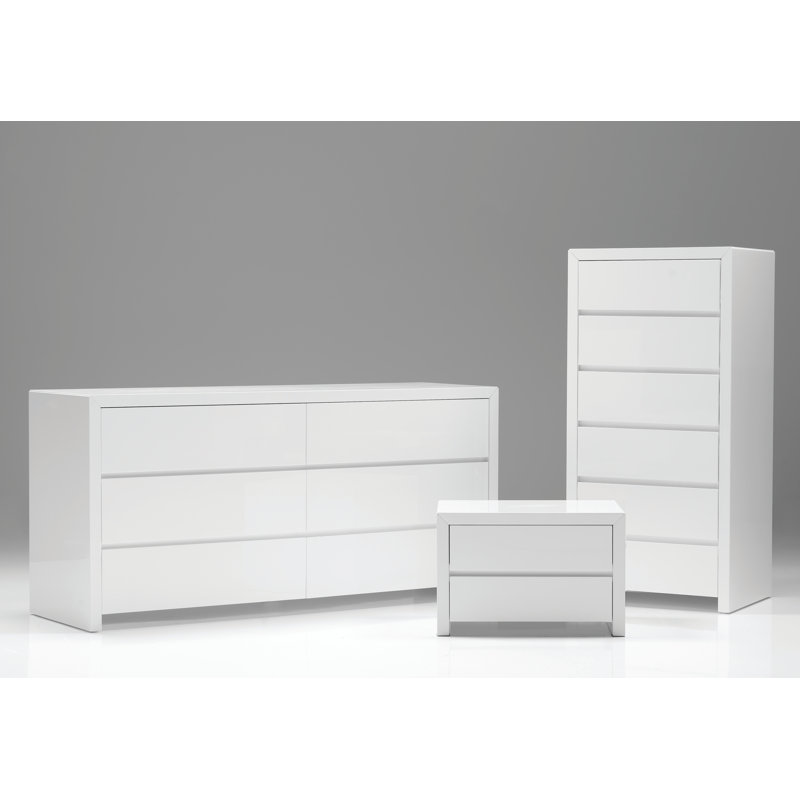 Blanche 24'' W 6 - Drawer Dresser, White