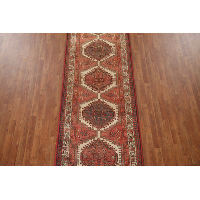 Handmade Traditional Runner Rug 4x11
