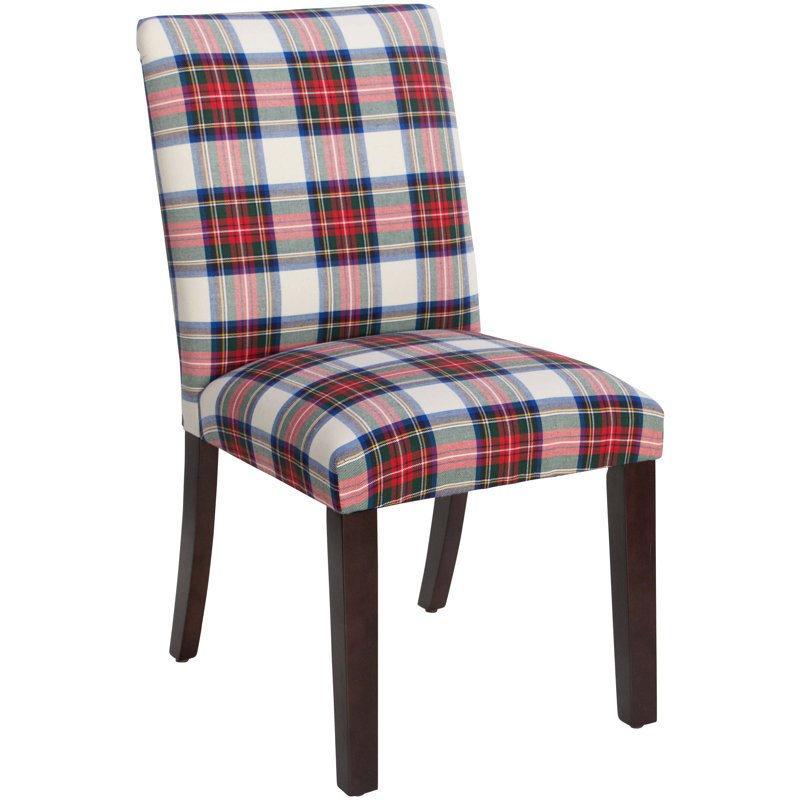 20'' H Upholstered Dining Chair, Ancient Stewart Red, Stewart Dress Multi
