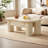 Cream cloud storage end table