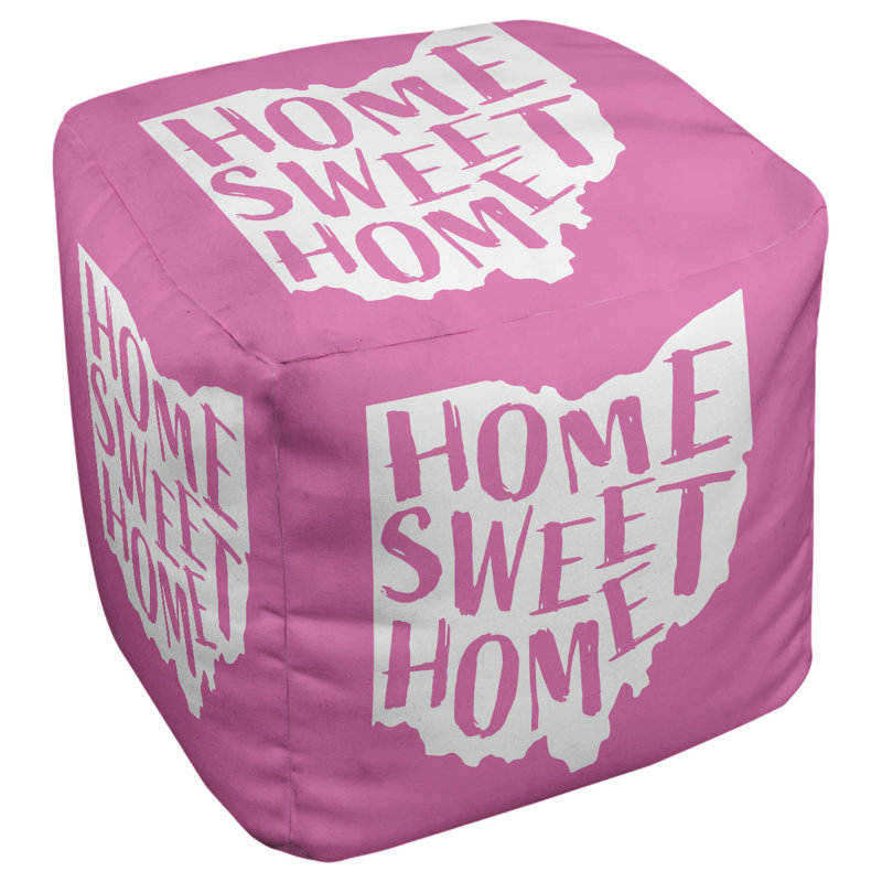 Repose-pieds à cubes ohio the home, Rose