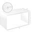 Console de 16 po de hauteur en acrylique, cascade, transparent - table basse pratique en cascade de 32 po pour votre maison