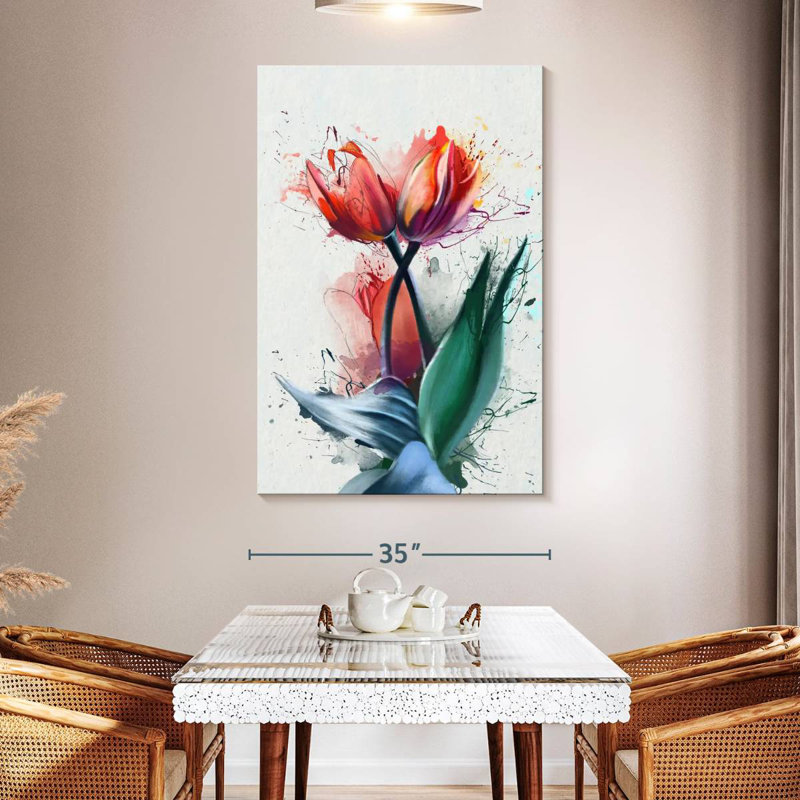 Harnek Tulips, 51" H x 34" W