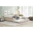 Upholstered Platform Bed with USB and Twin Size Trundle-2136490830