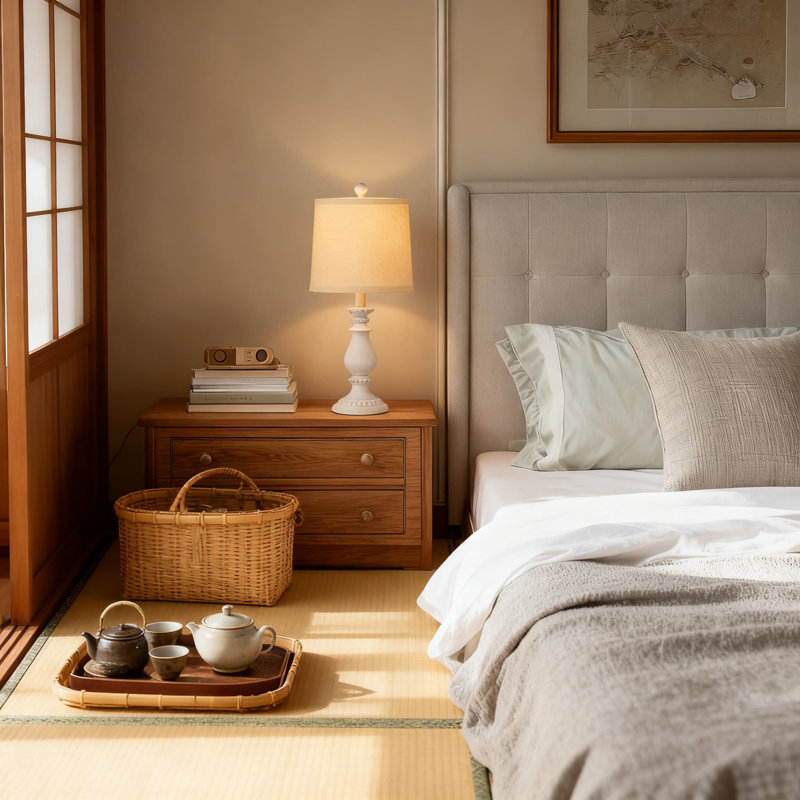 Ensemble de 2 lampes de table de ferme rustiques avec abat-jour en lin, interrupteur rotatif rétro pour l'éclairage de la chambre à coucher et du salon