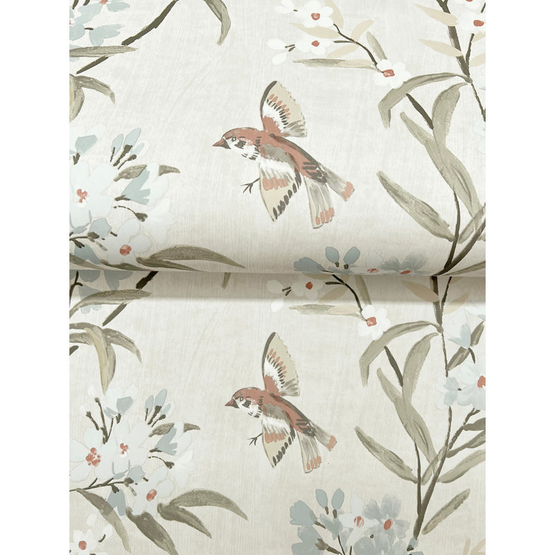 Papier peint thé vert olive, Beige