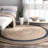 Speight Coastal Braided Power Loom Jute Brown/Navy Bordered Rug-39998450