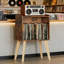 Support pour tourne-disque avec rangement Mid-Century