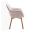 46cm H Velvet Upholstered Upholstered Back Armchair-1965014837