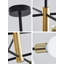 8-Light Black and Gold Dimmable Sputnik Chandelier